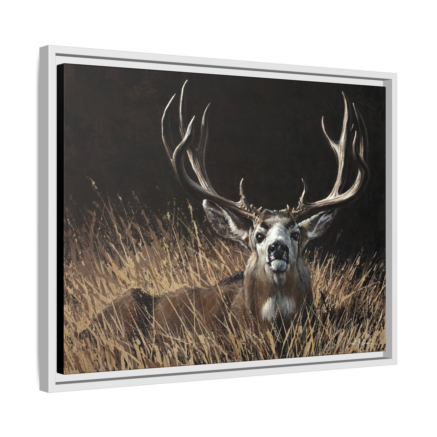 "Eye Contact" Framed Canvas