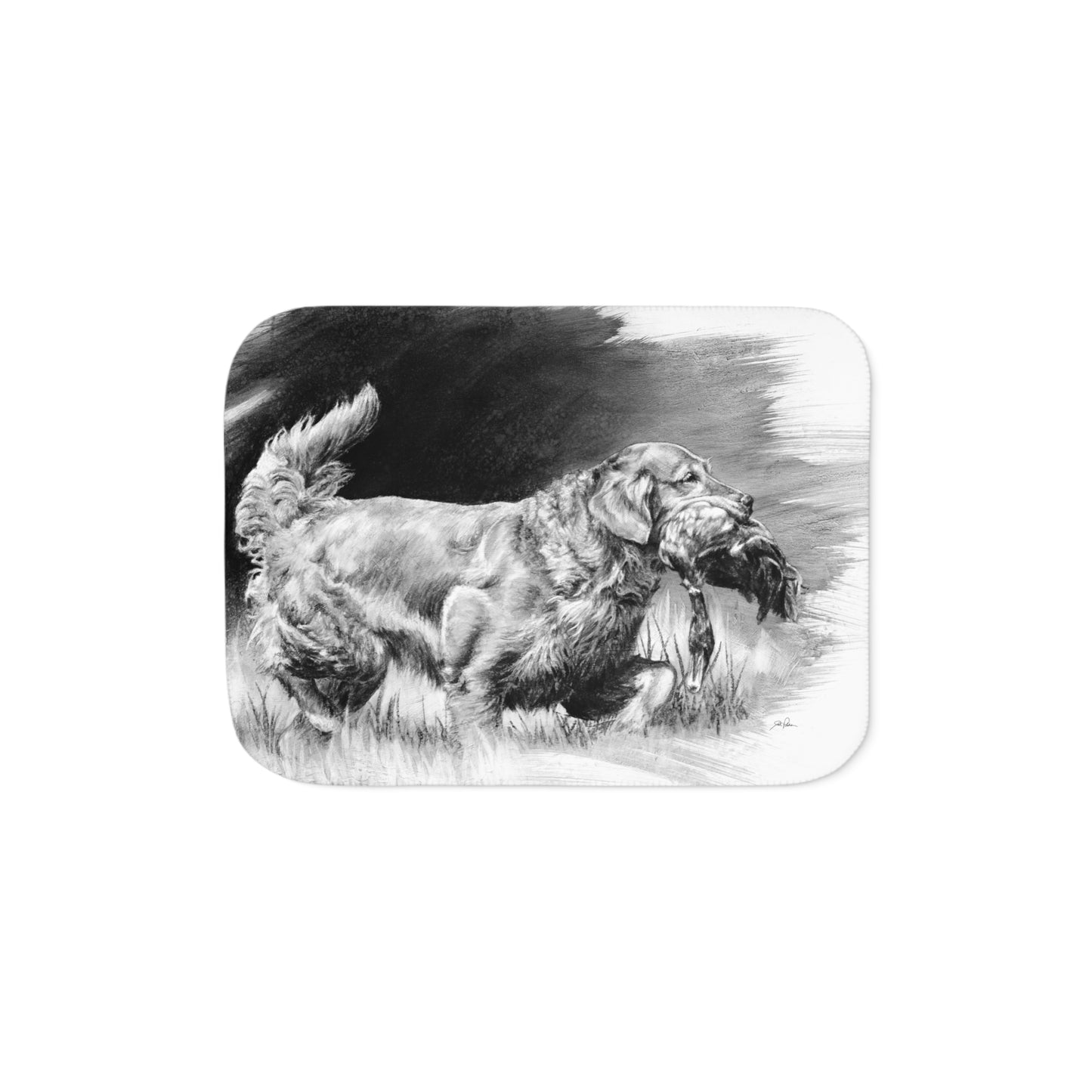 "Good Dog" Sherpa Blanket.