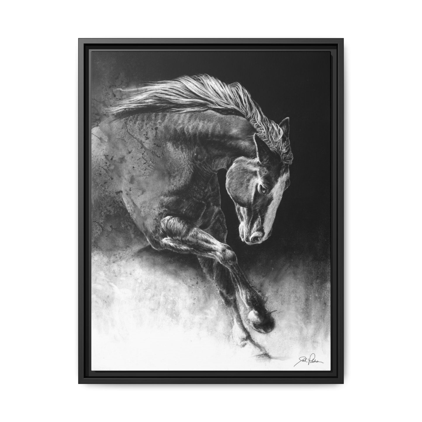 "Unbridled" Framed Canvas