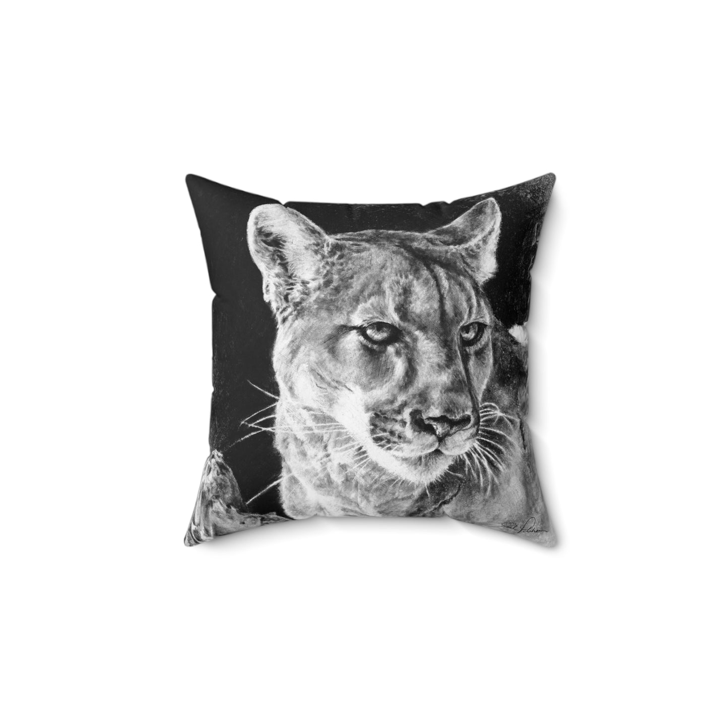 "Mountain Lion" Square Pillow.