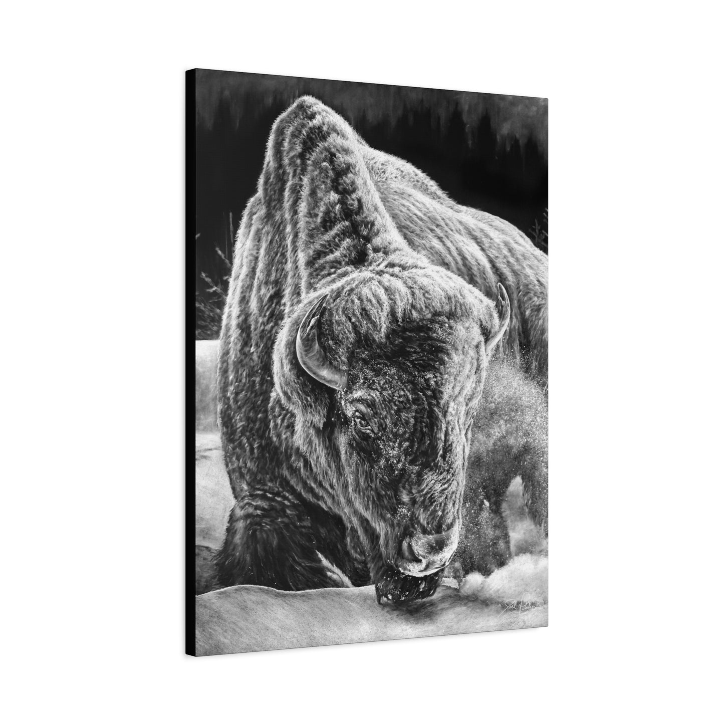 "Snowman" Stretched Canvas