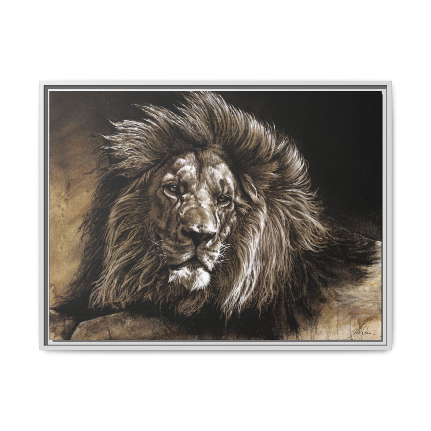 "No Worries" Framed Canvas
