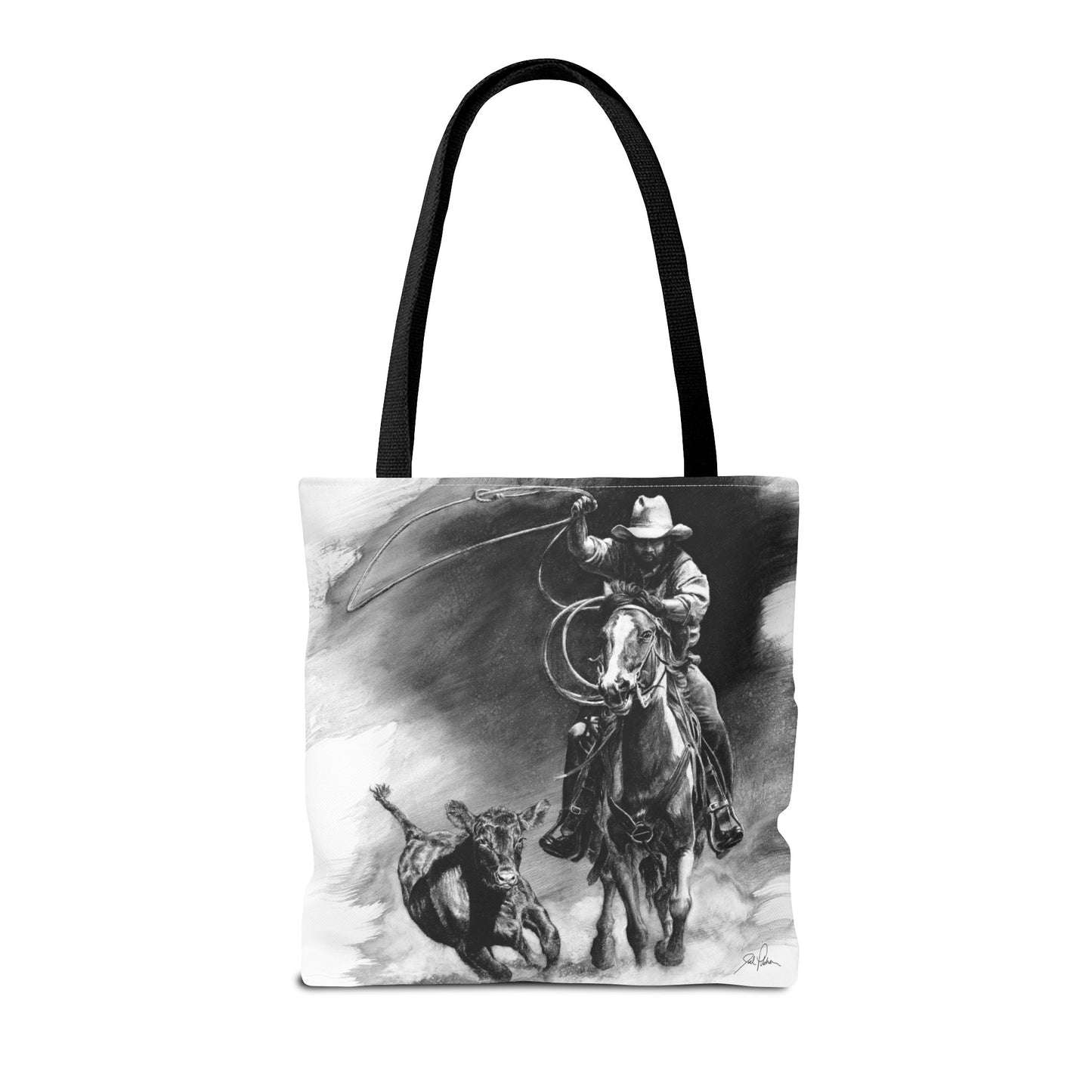 "Calf Roping" Tote Bag