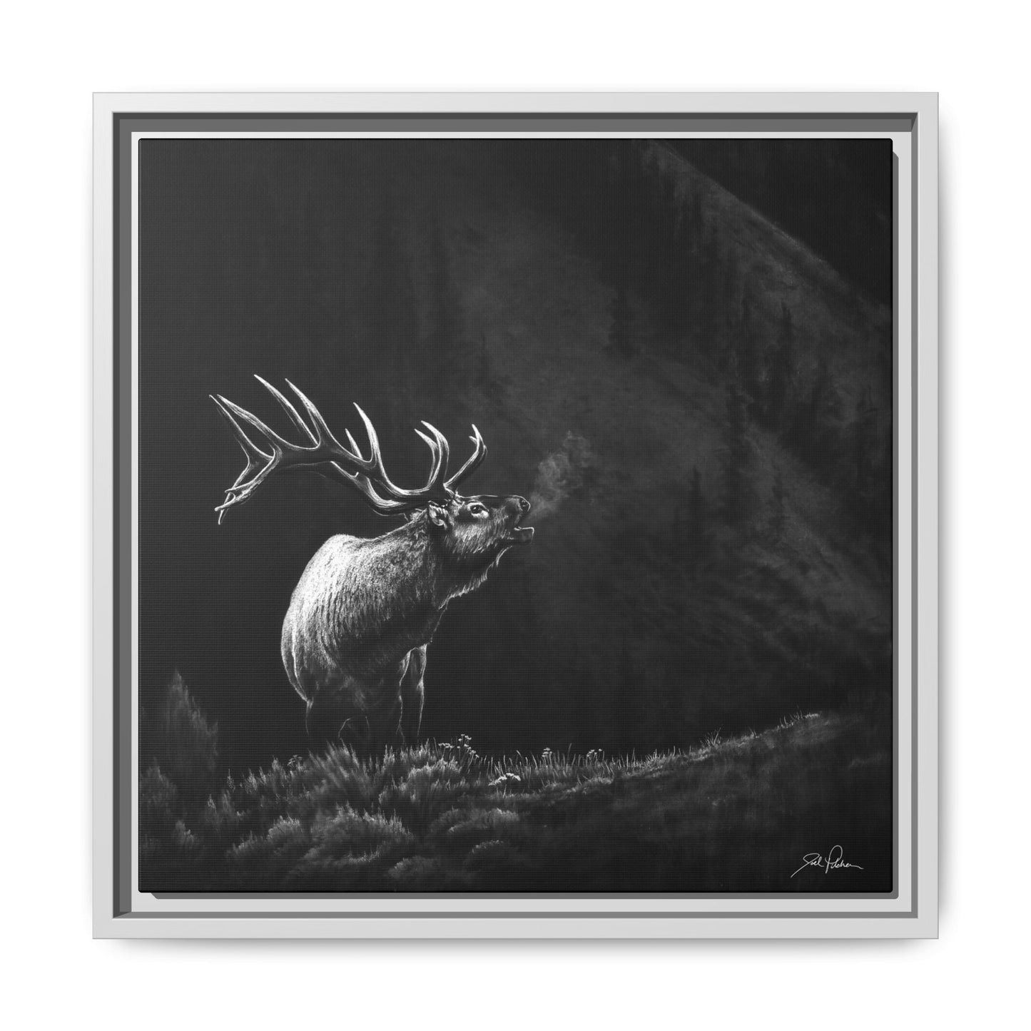 "Mountain Monarch" Framed Canvas
