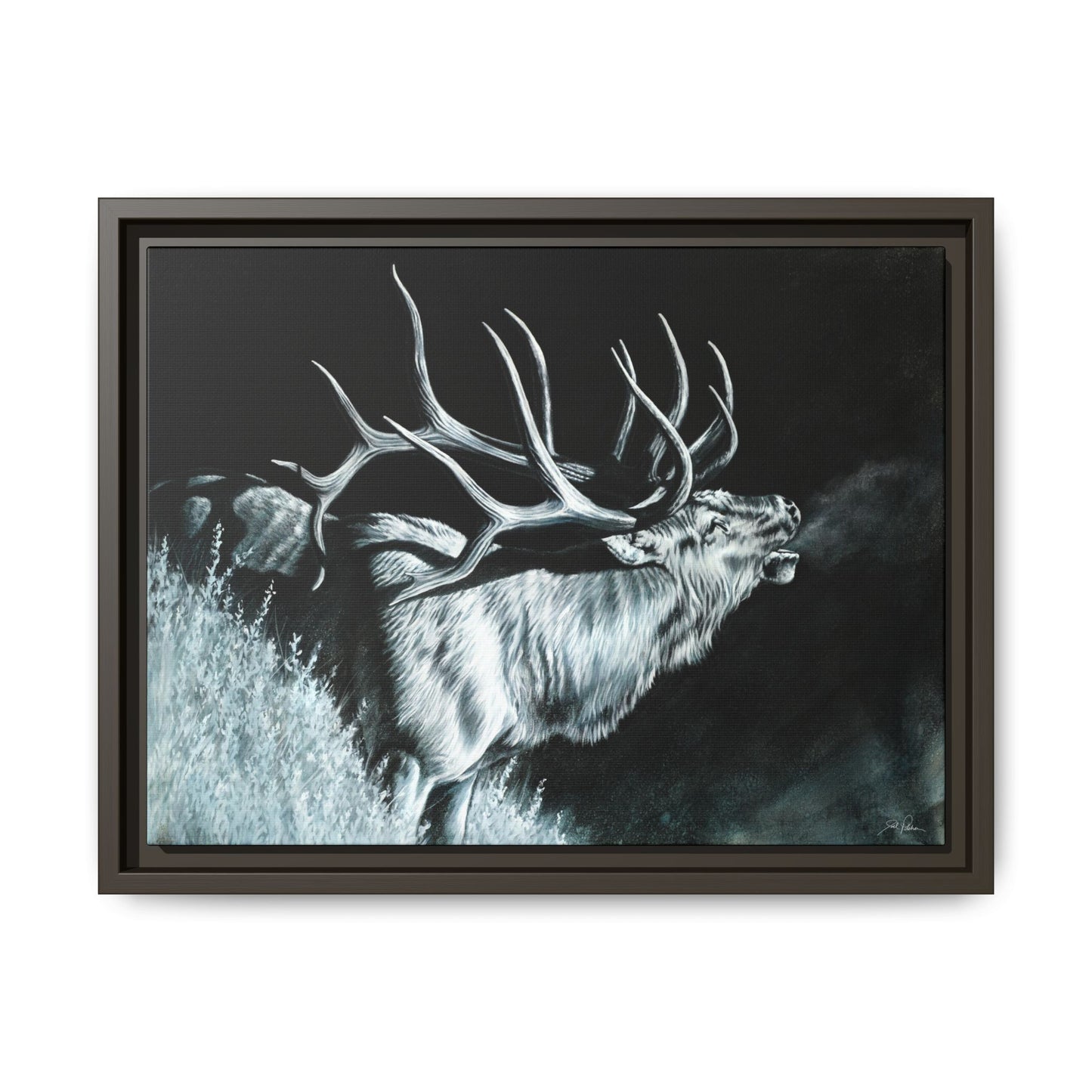 "Moonlit Melody" Framed Canvas