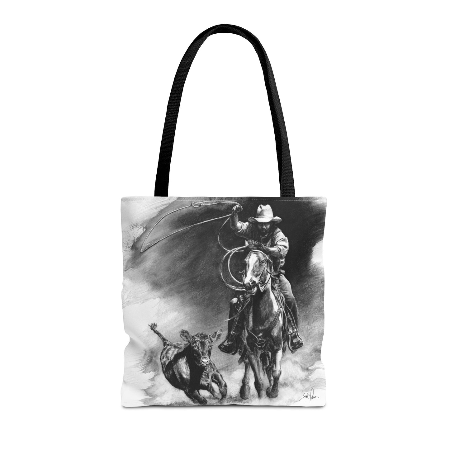 "Calf Roping" Tote Bag