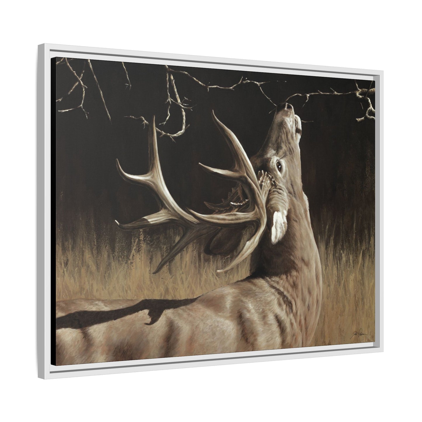 "Calling Card" Framed Canvas