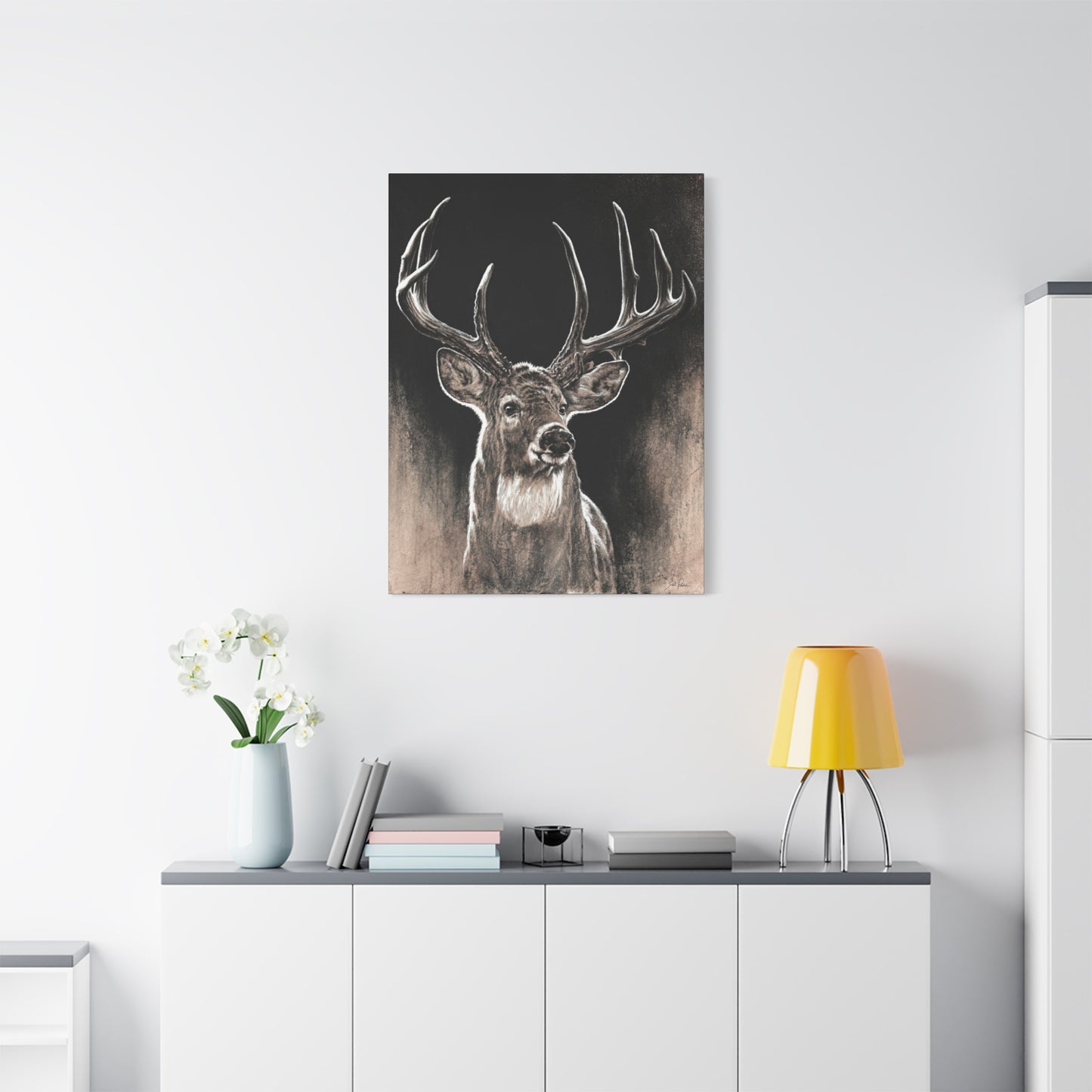 "Backlit Buck" Stretched Canvas