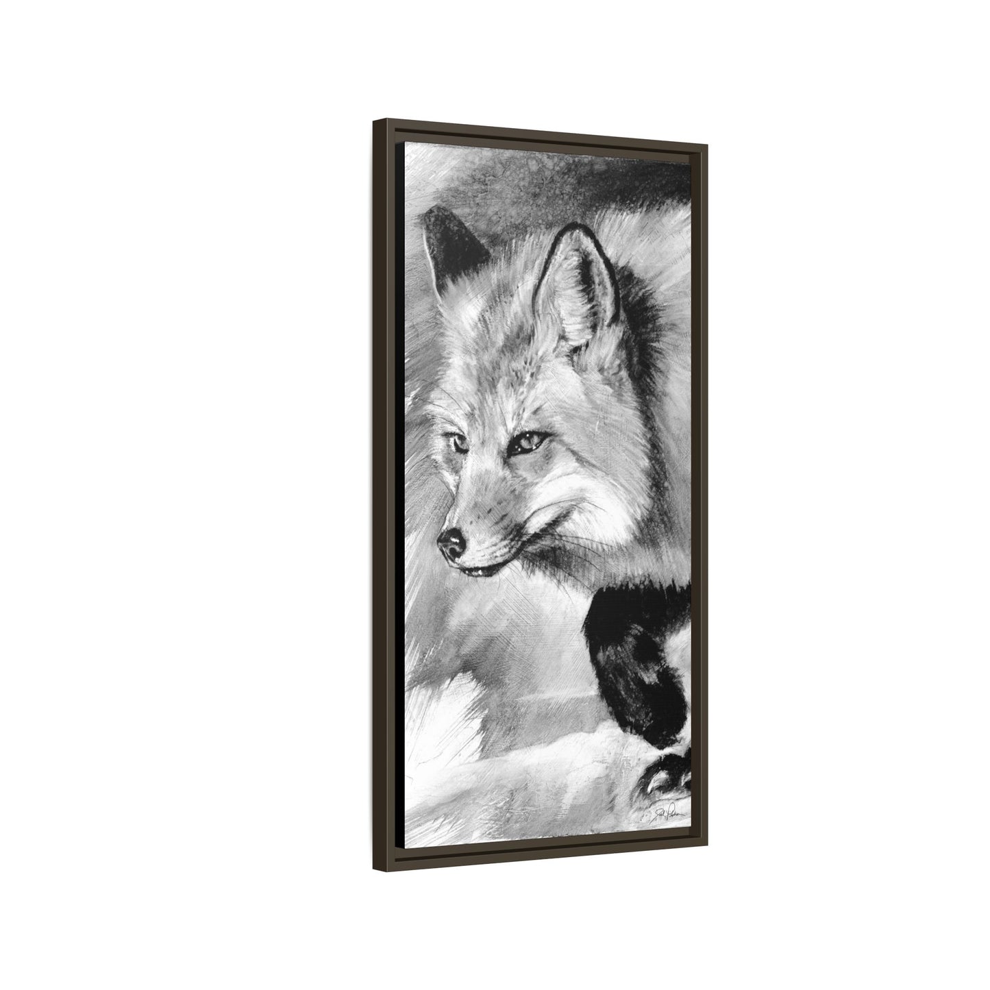 "Fox" Framed Canvas