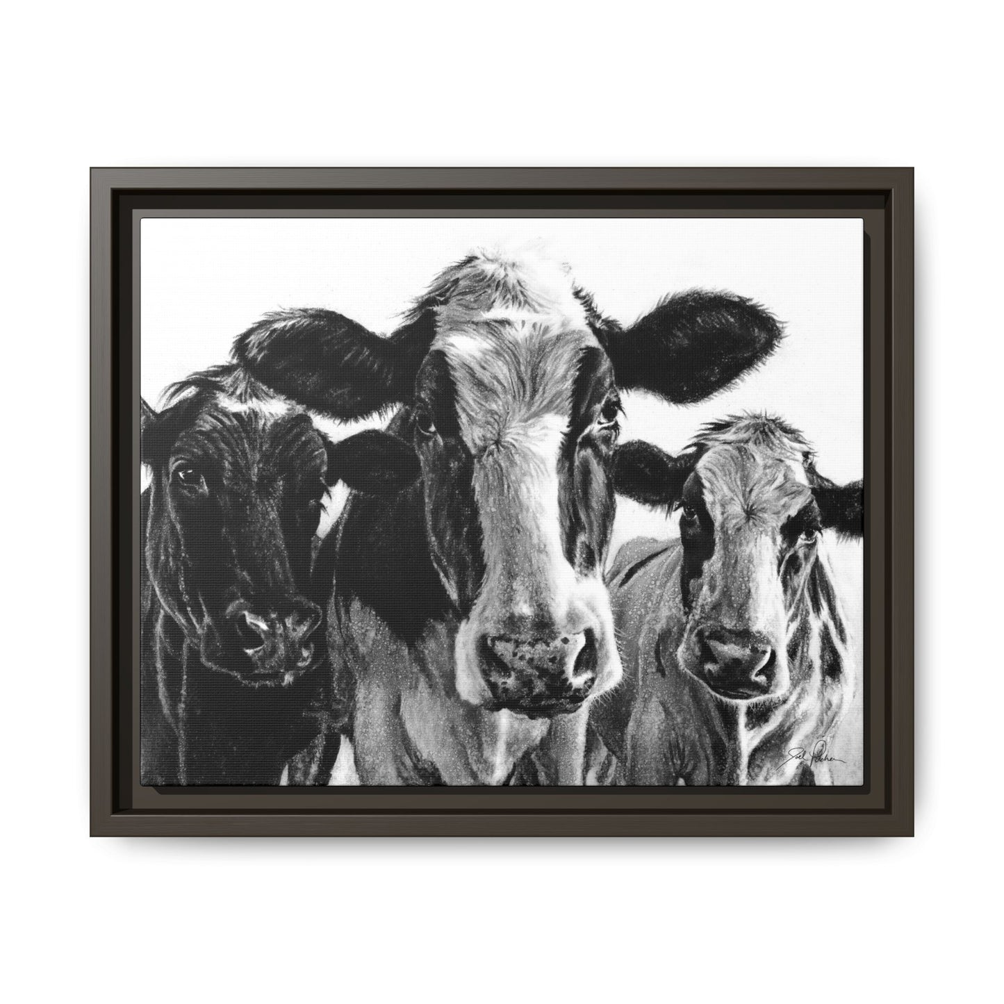 "Milk Maids" Framed Canvas