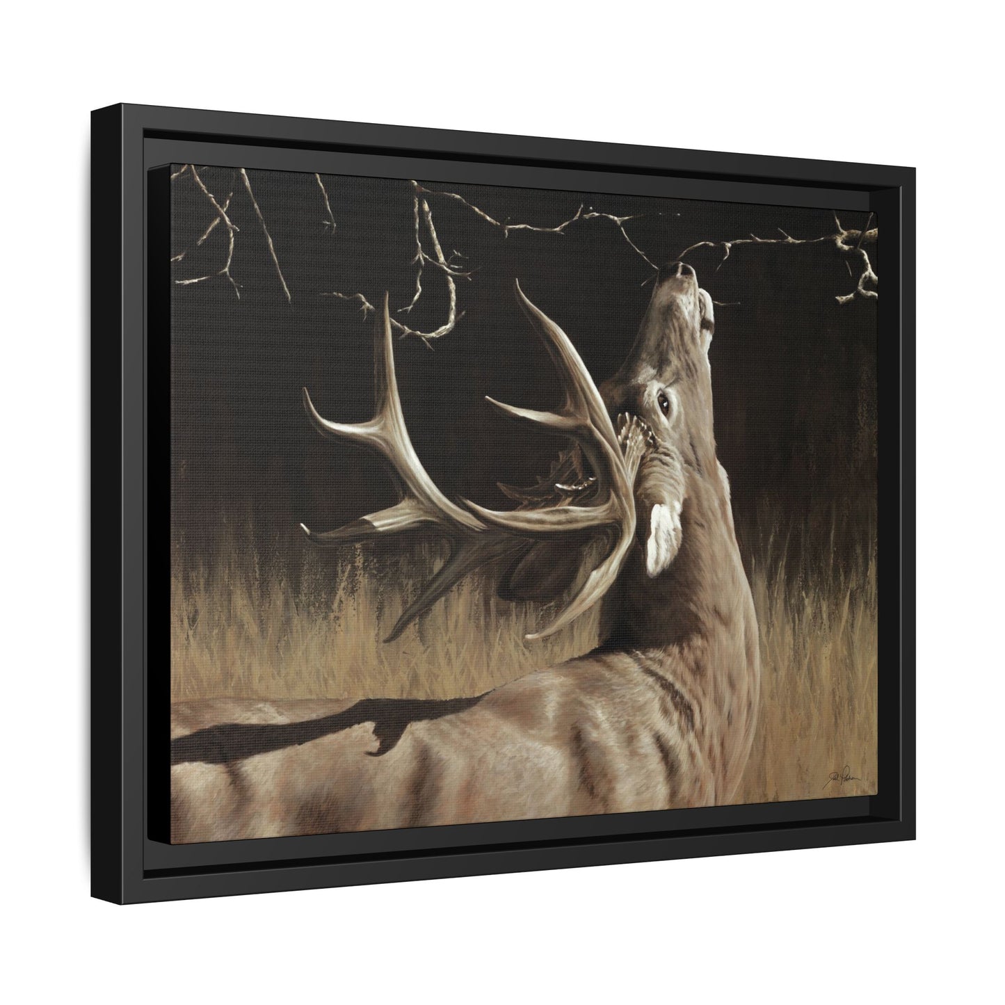 "Calling Card" Framed Canvas