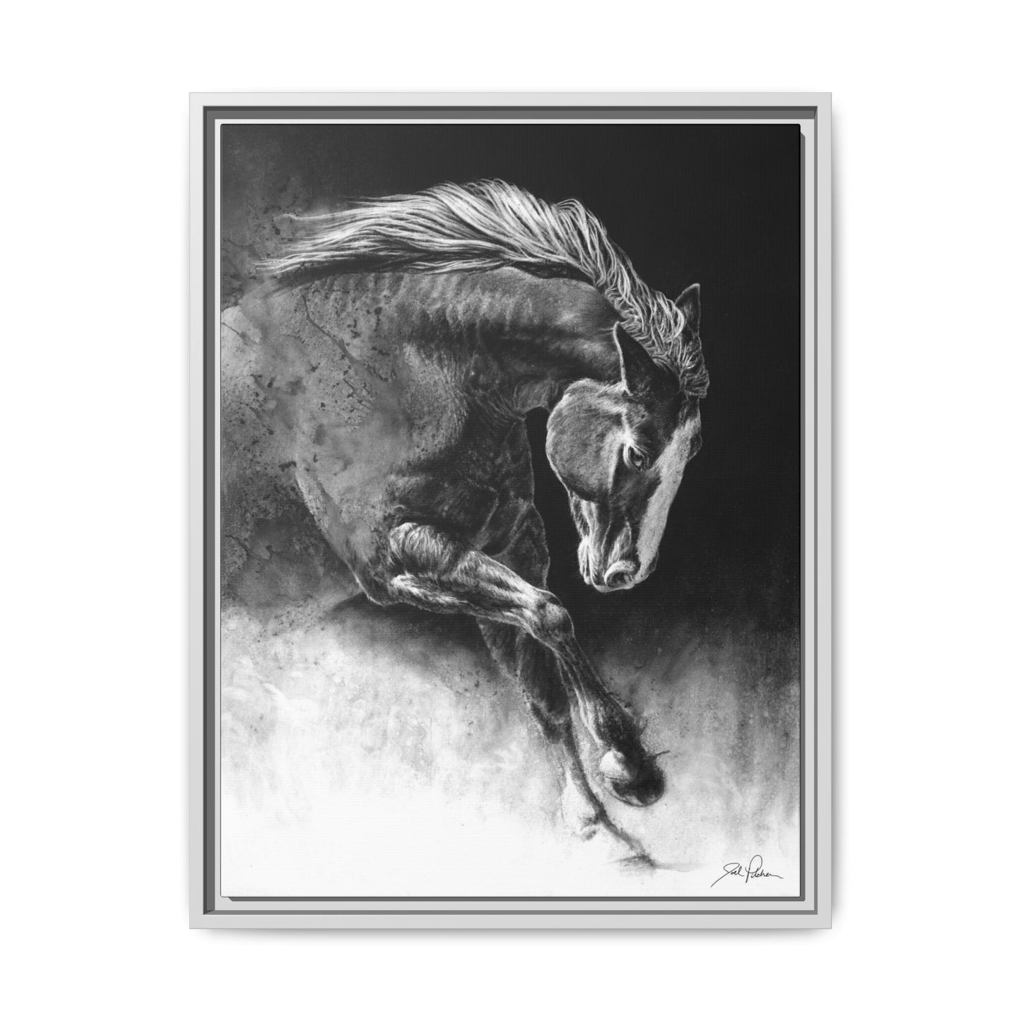 "Unbridled" Framed Canvas