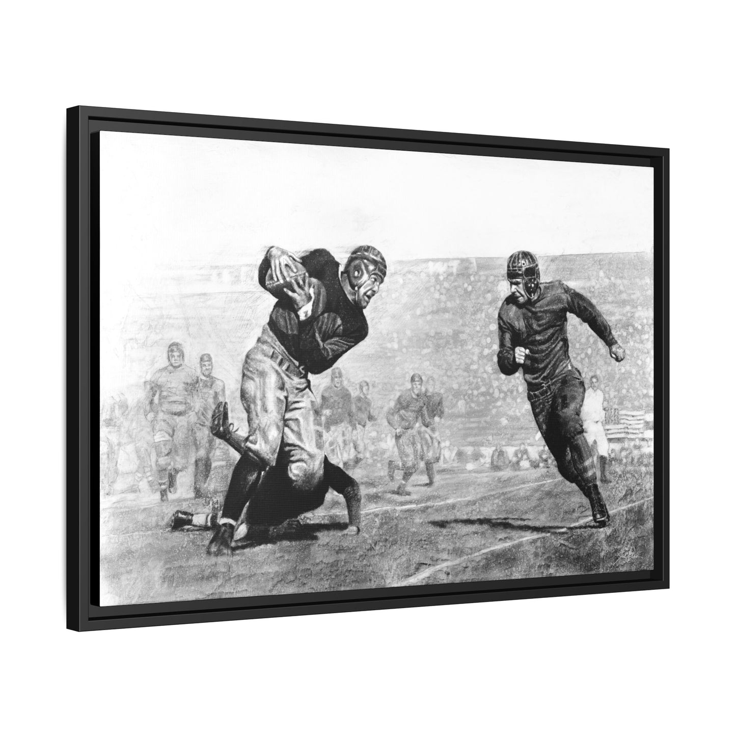 "Leatherheads" Framed Canvas