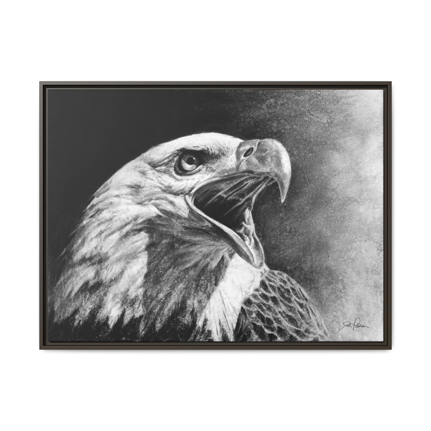"Bald Eagle" Framed Canvas