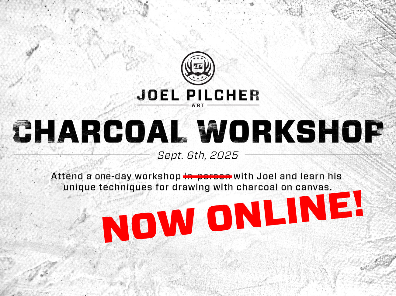 Online Charcoal Workshop - September 6th, 2025