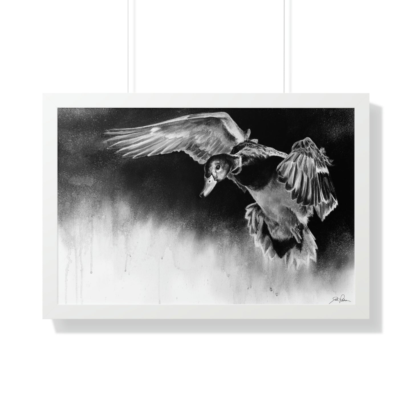 "Controlled Descent" Framed Paper Print