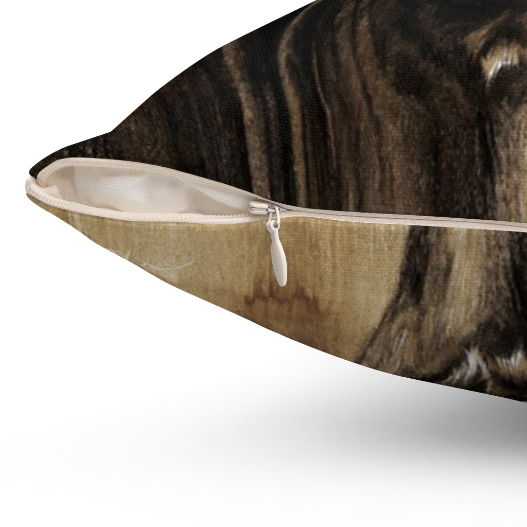 "Debt Collector" Square Pillow