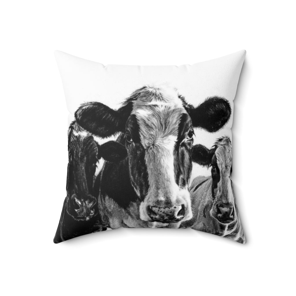 "Milk Maids" Square Pillow