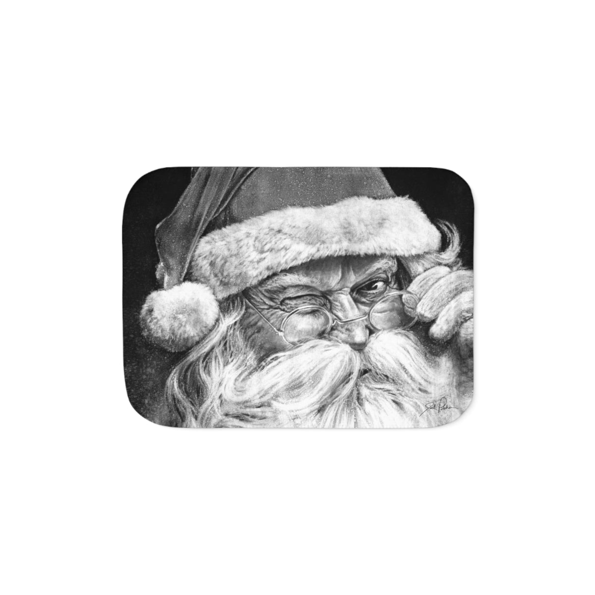 "Ol' Saint Nick" Sherpa Blanket
