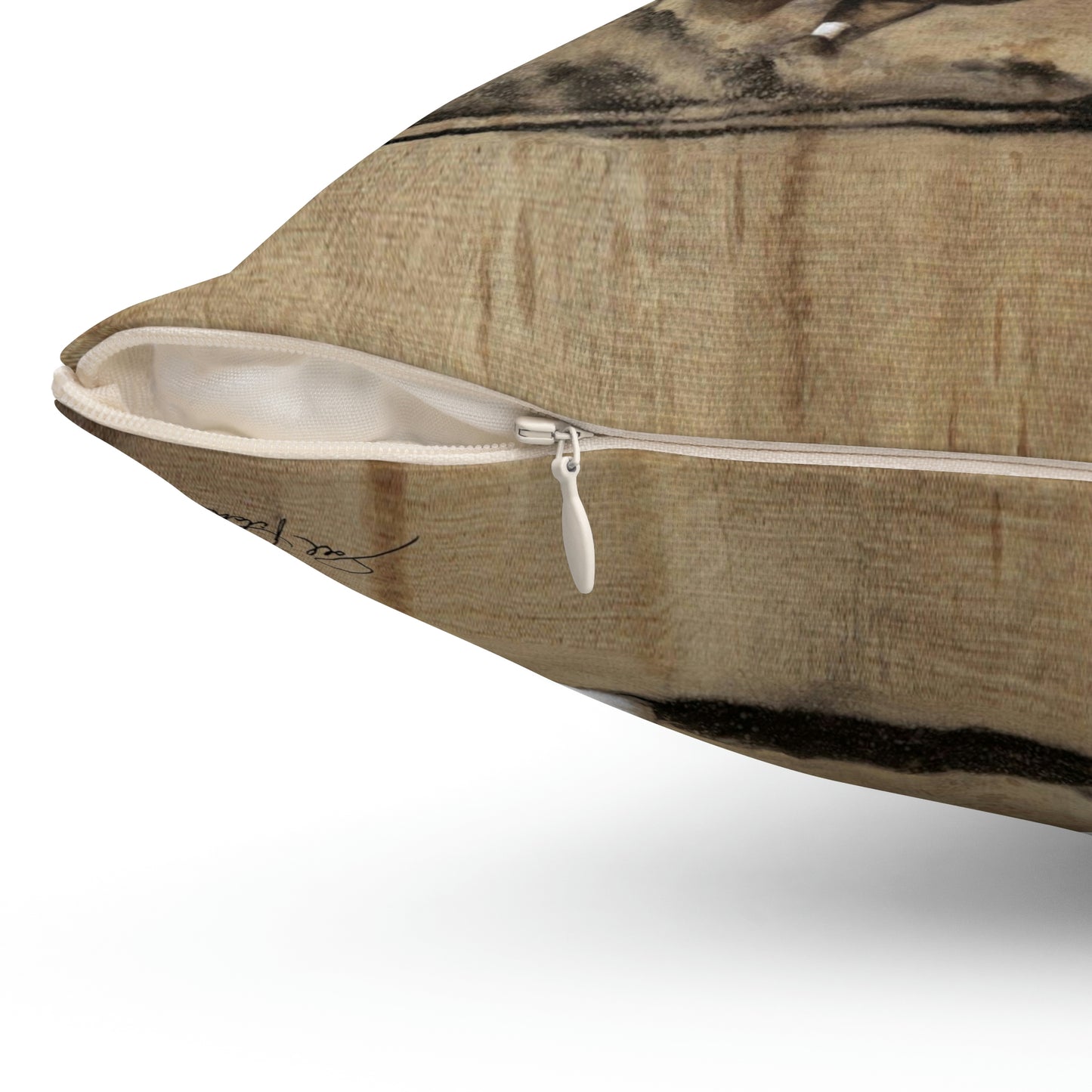 "Turn and Burn" Square Pillow