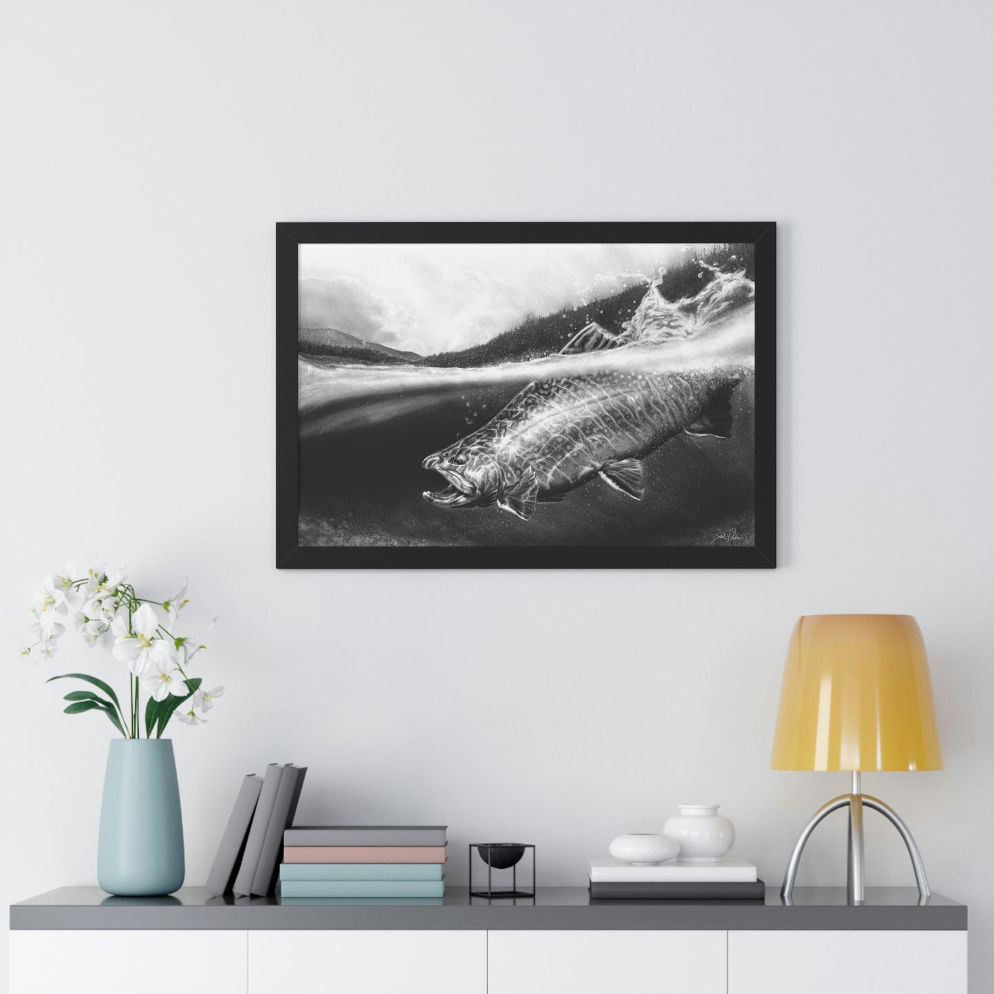 "Brook Trout" Framed Paper Print