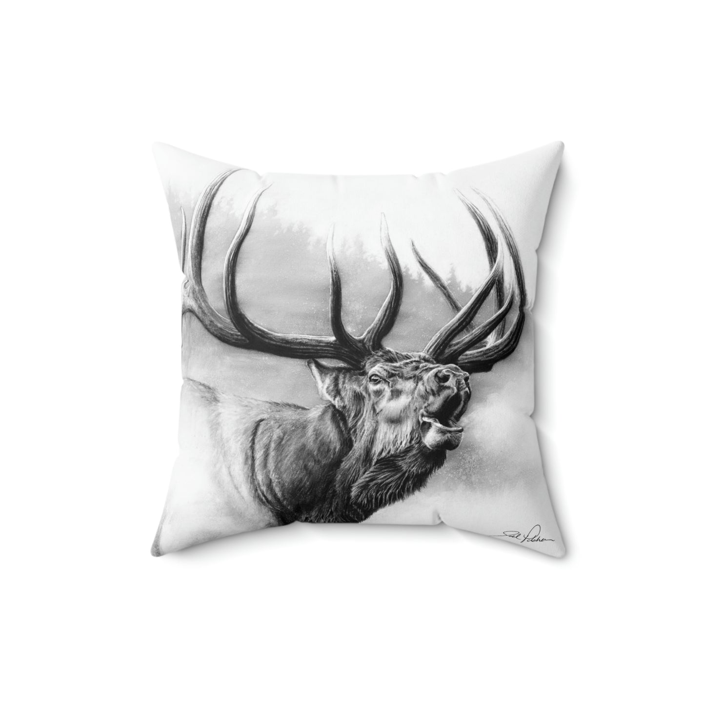 "Rocky Mountain King" Square Pillow
