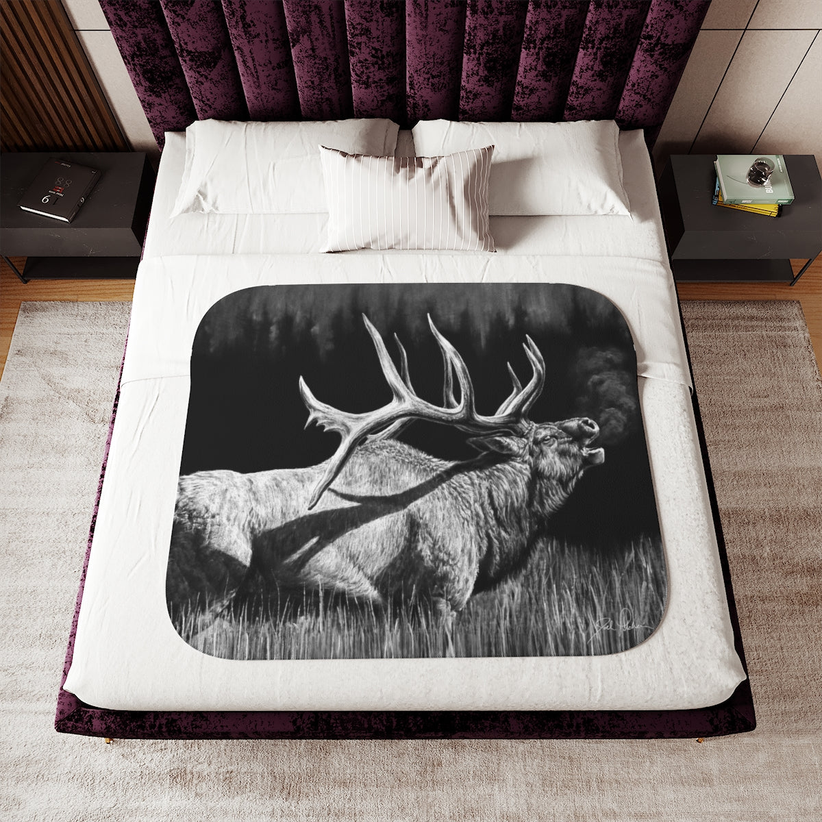 "Firebull" Sherpa Blanket
