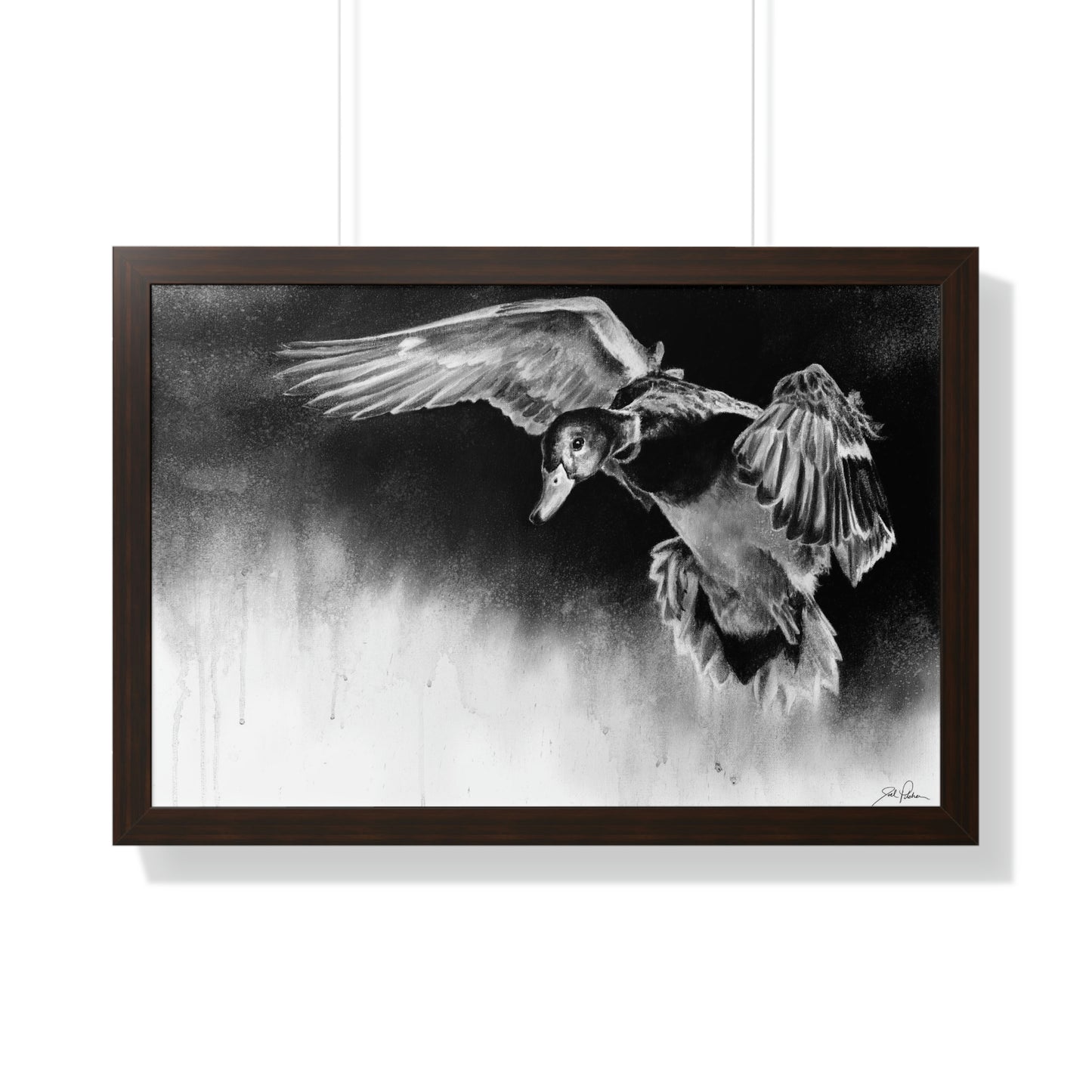 "Controlled Descent" Framed Paper Print