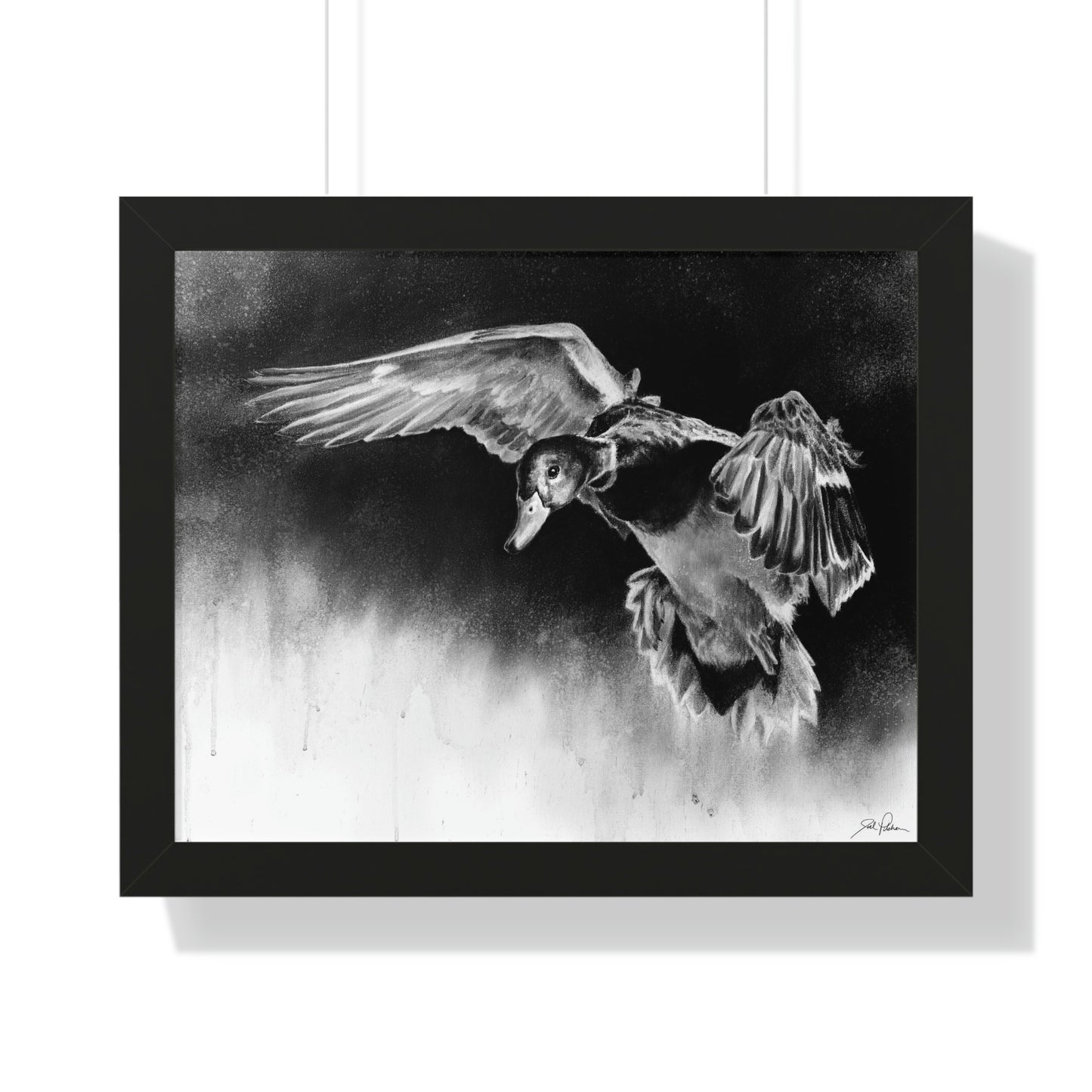 "Controlled Descent" Framed Paper Print