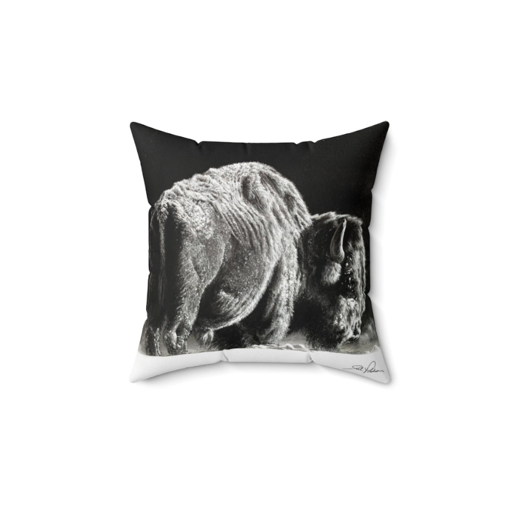 "Frosty" Square Pillow