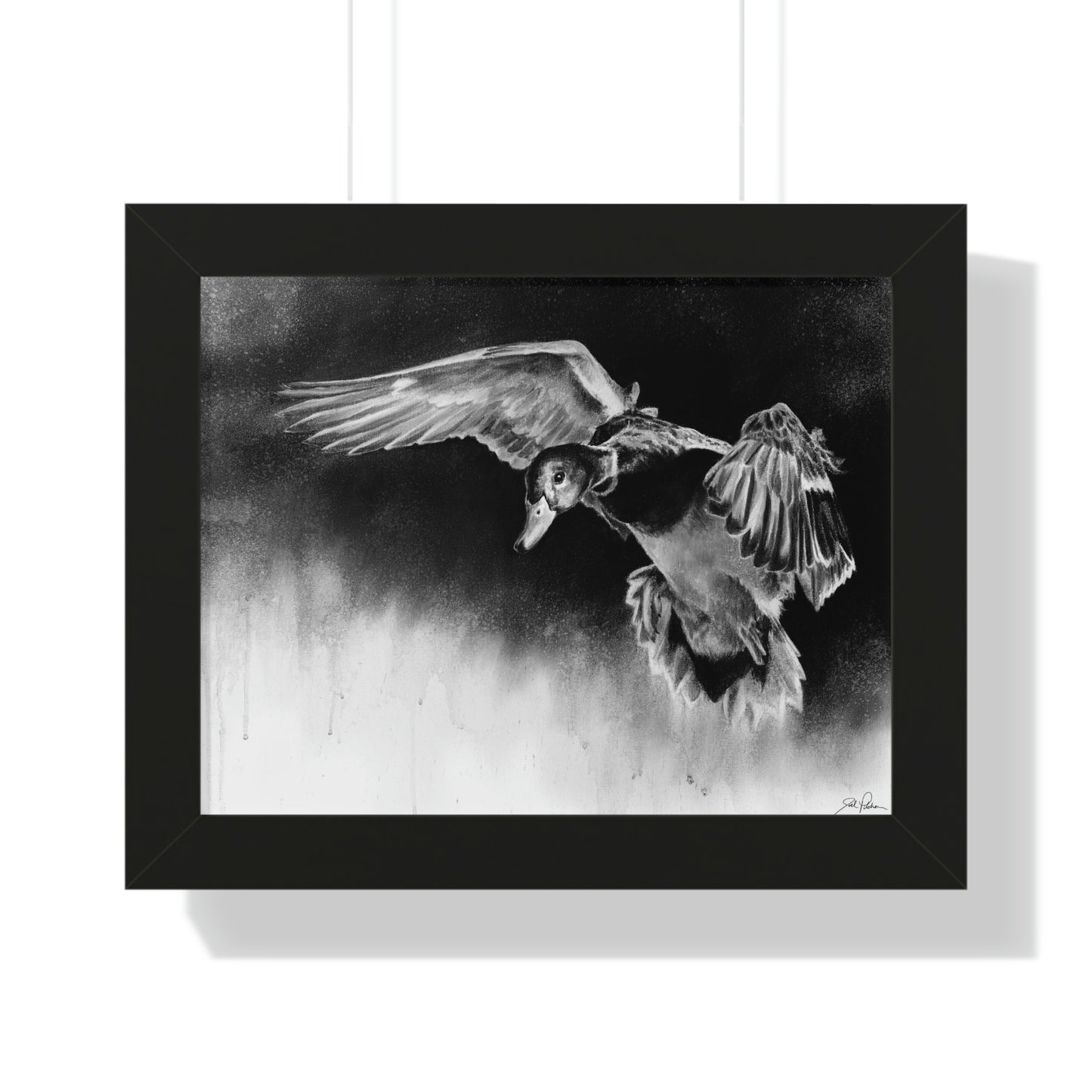 "Controlled Descent" Framed Paper Print