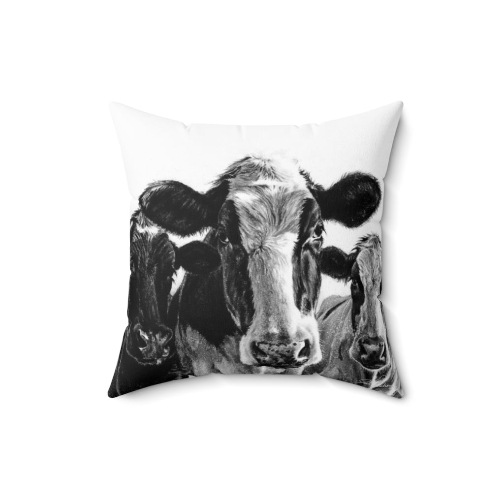 "Milk Maids" Square Pillow