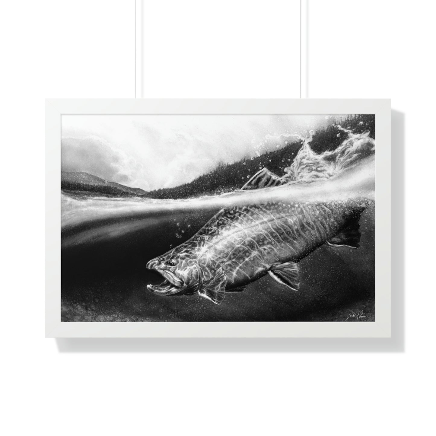 "Brook Trout" Framed Paper Print