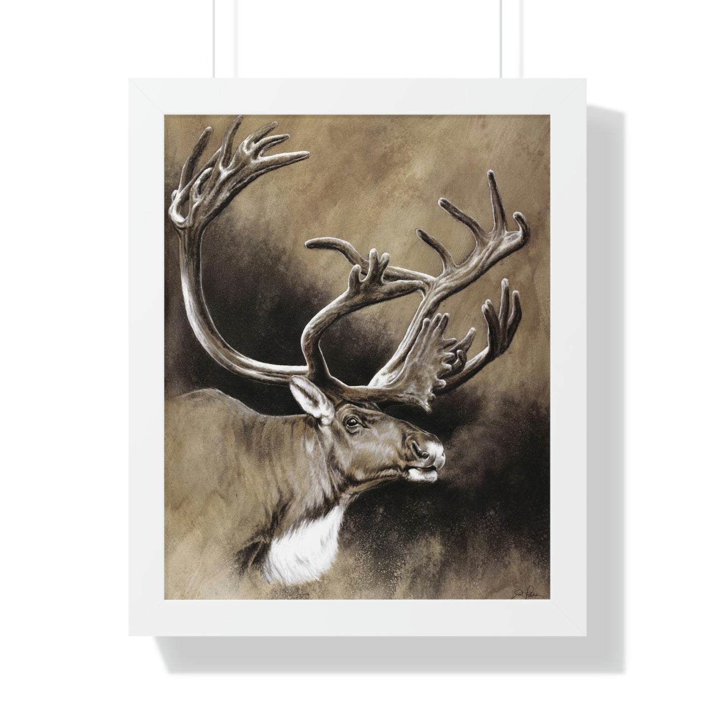 "Caribou" Framed Paper Print