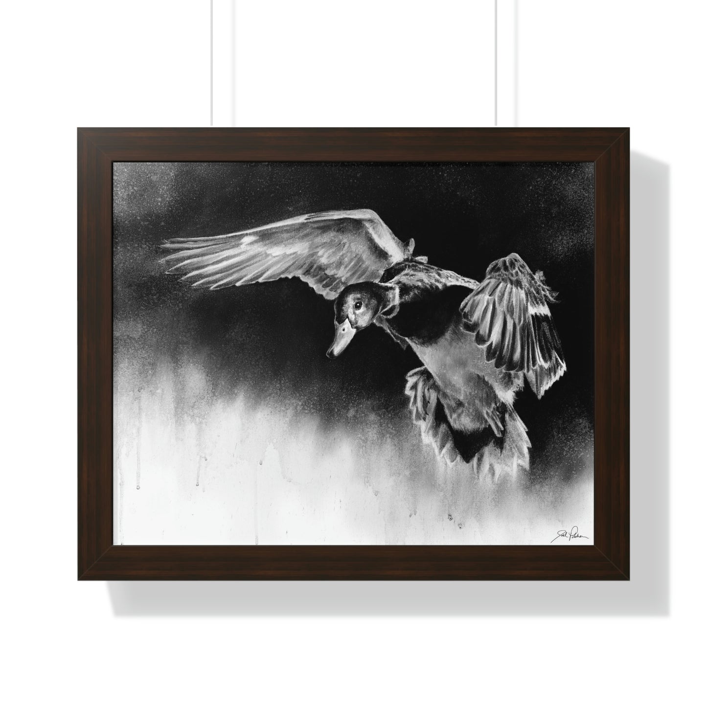 "Controlled Descent" Framed Paper Print