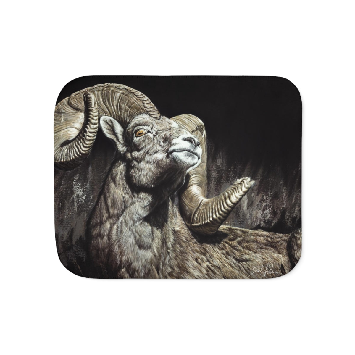 "Golden Eye" Sherpa Blanket