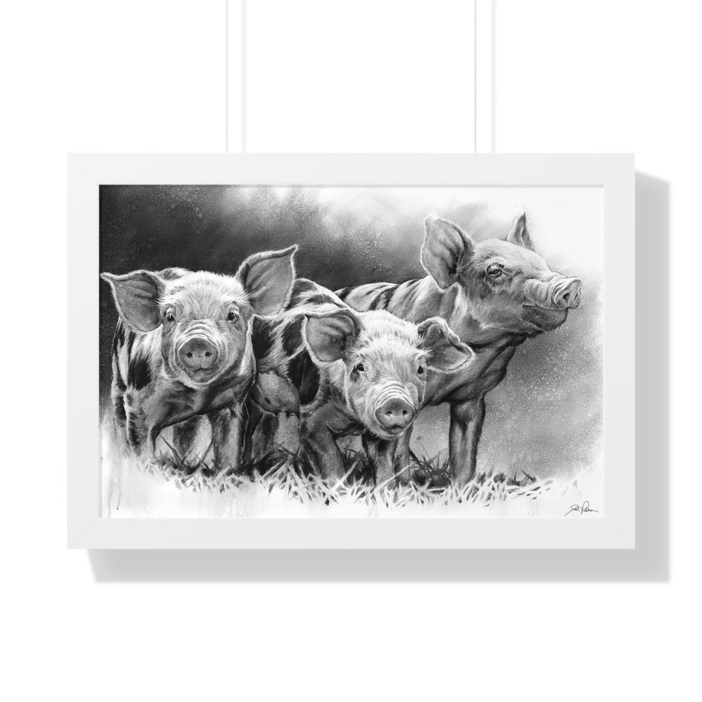 "Pig Tales" Framed Paper Print