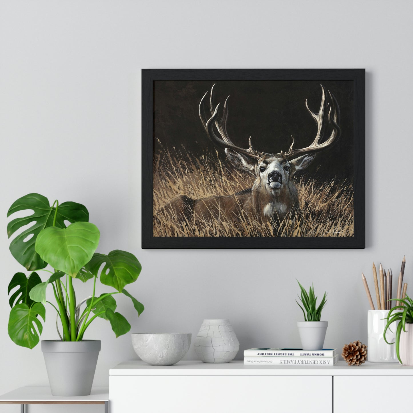 "Eye Contact" Premium Framed Print