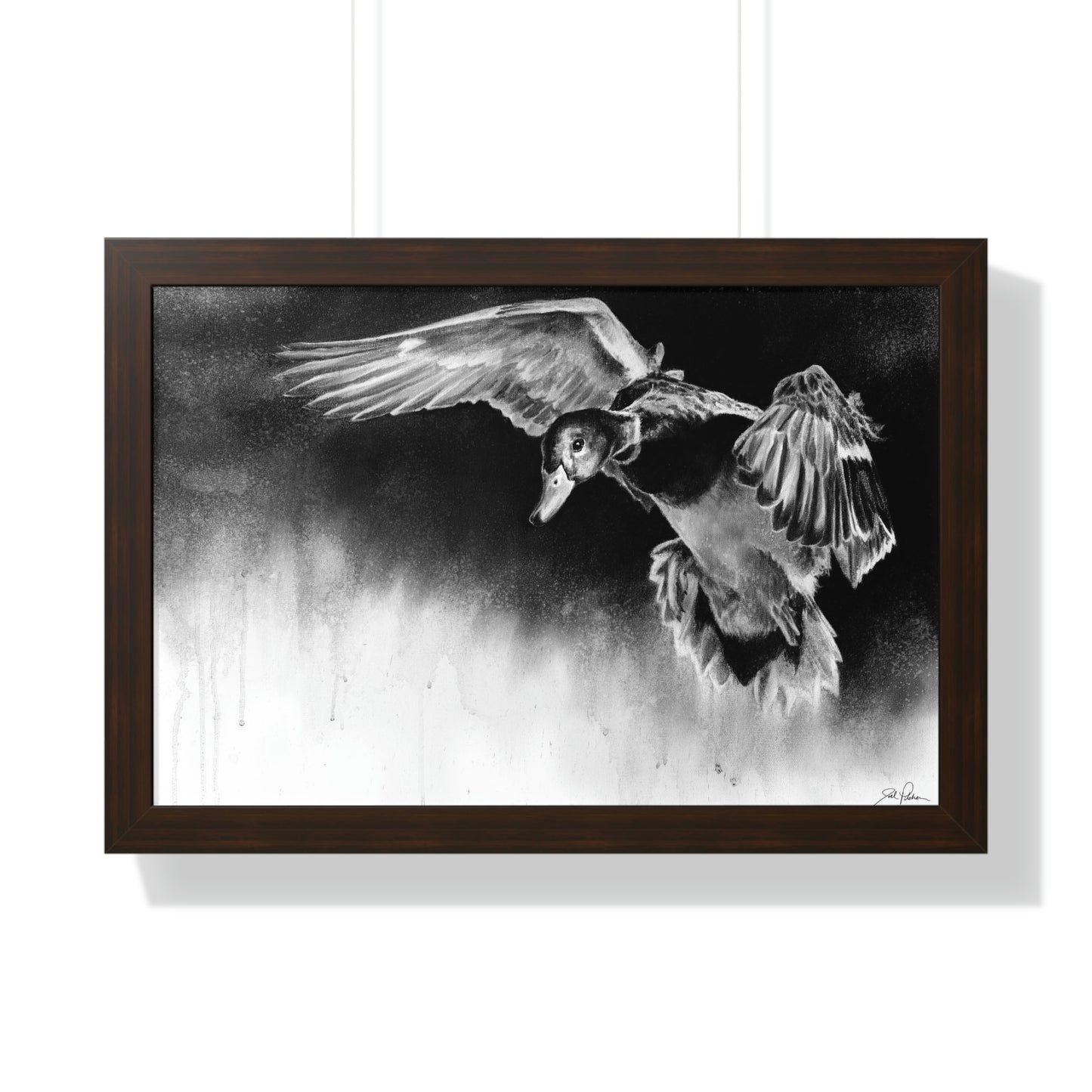 "Controlled Descent" Framed Paper Print