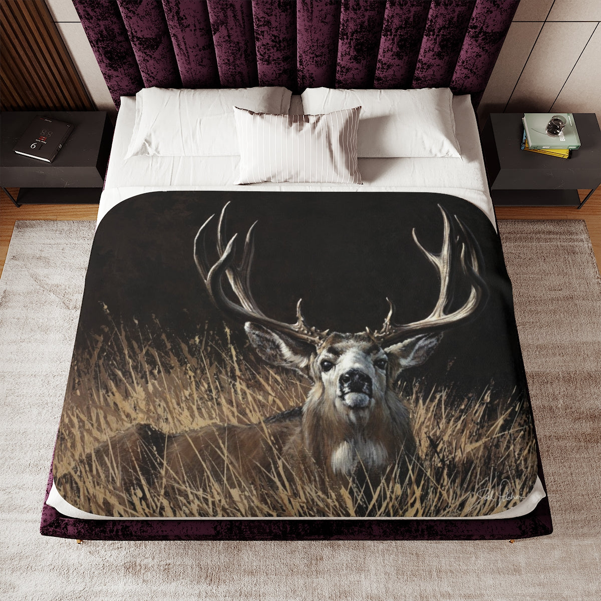 "Eye Contact" Sherpa Blanket