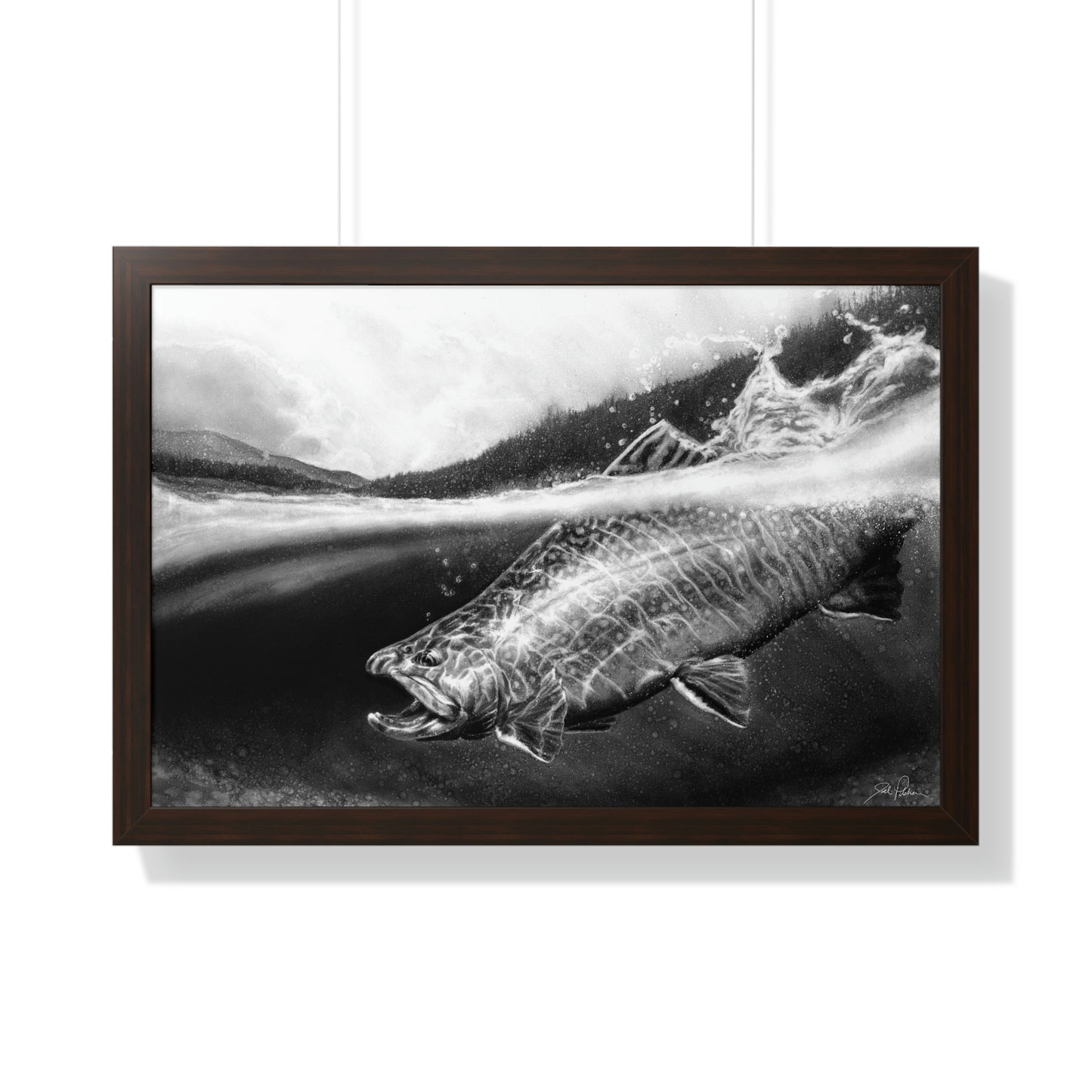 "Brook Trout" Framed Paper Print