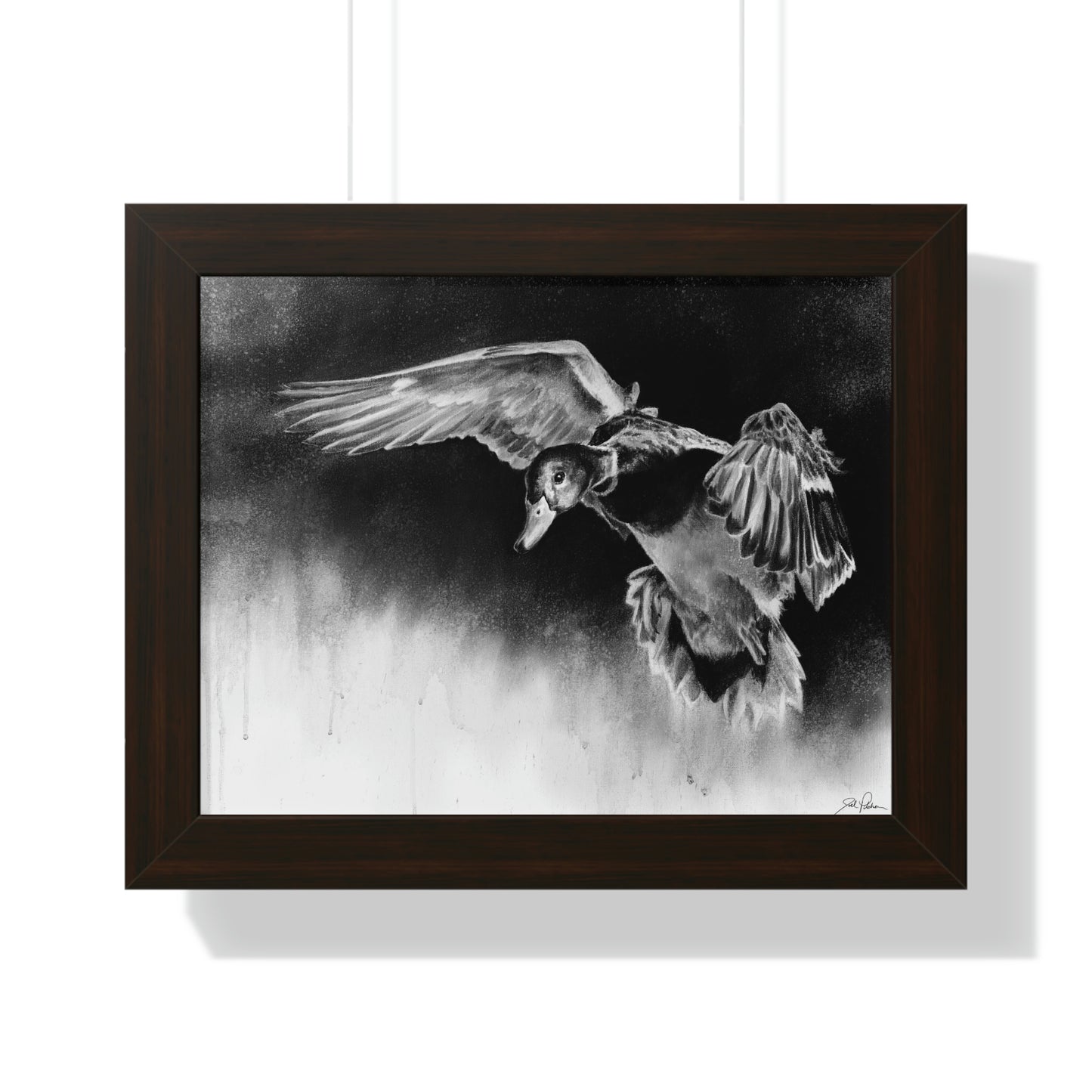 "Controlled Descent" Framed Paper Print