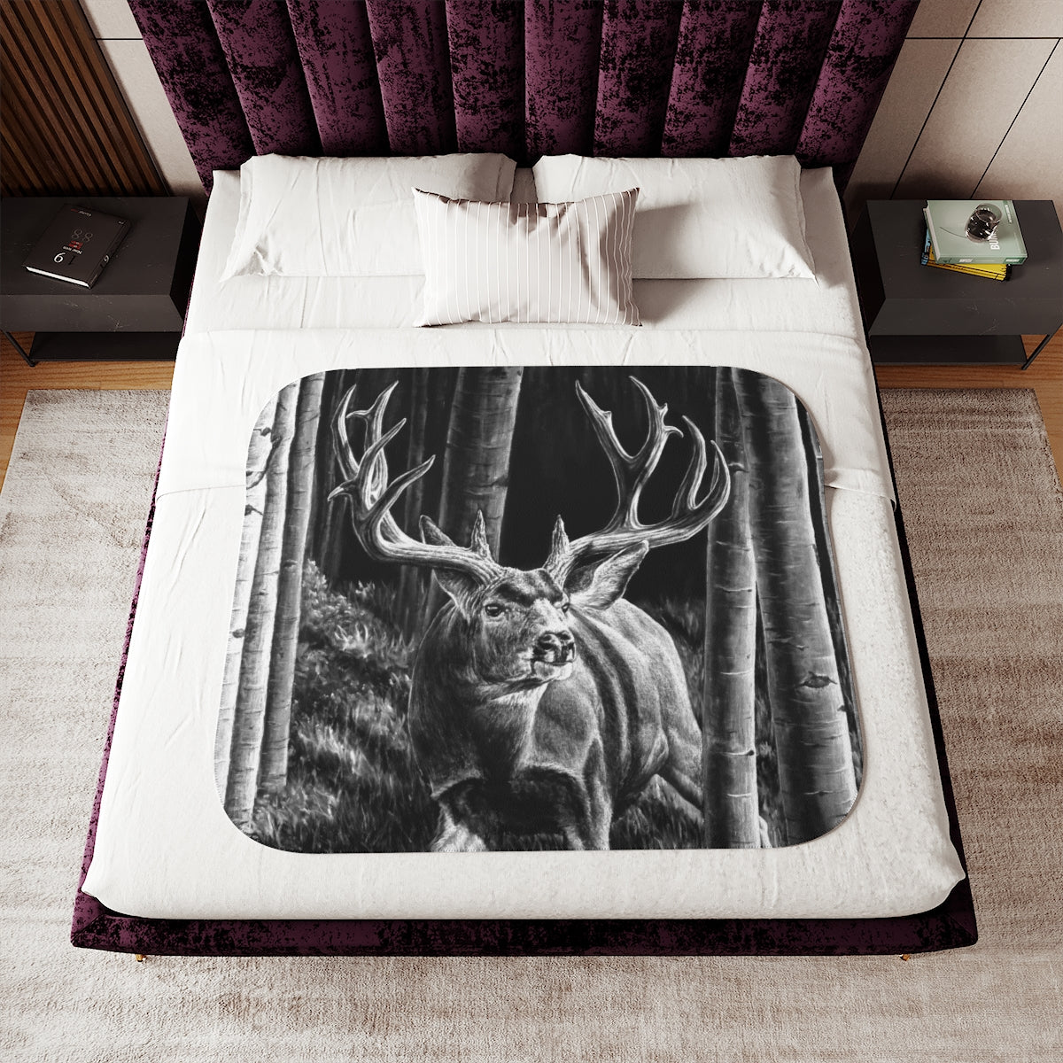 "Out of the Shadows" Sherpa Blanket