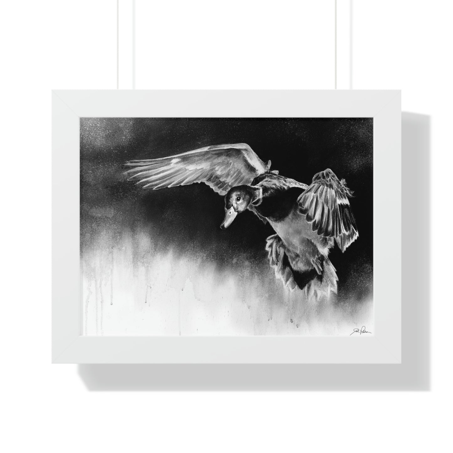 "Controlled Descent" Framed Paper Print