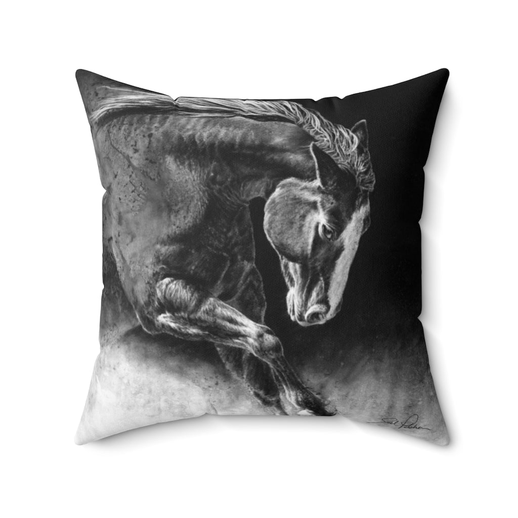 "Unbridled" Square Pillow