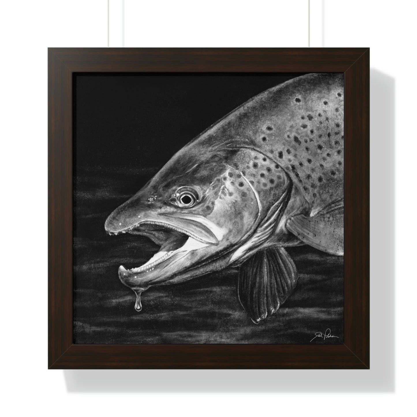 "Brown Trout" Framed Paper Print
