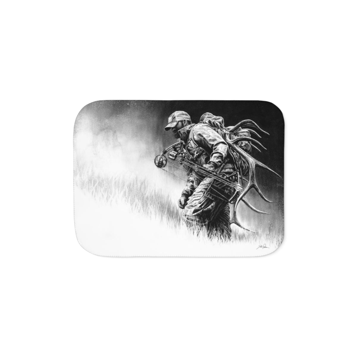 "Uphill Battle" Sherpa Blanket