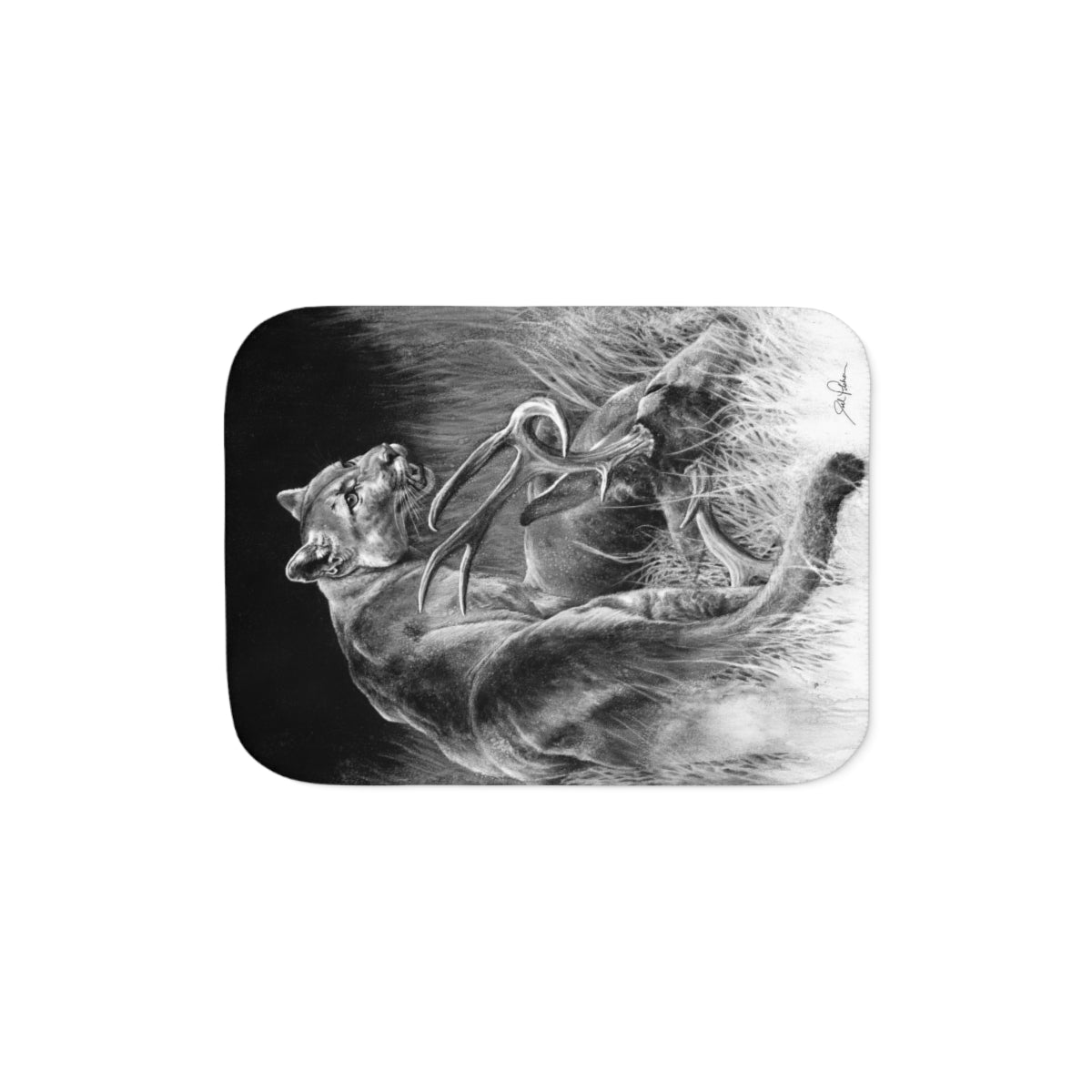 "Food Chain" Sherpa Blanket