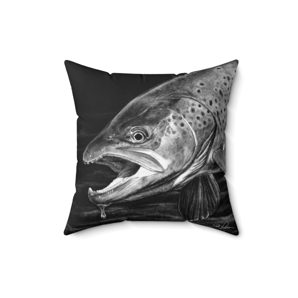 "Brown Trout" Square Pillow