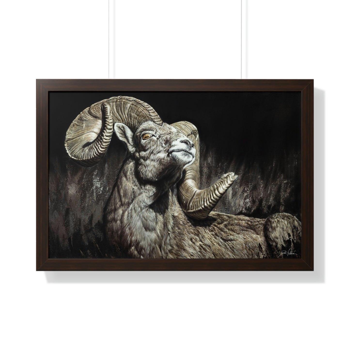 "Golden Eye" Framed Paper Print